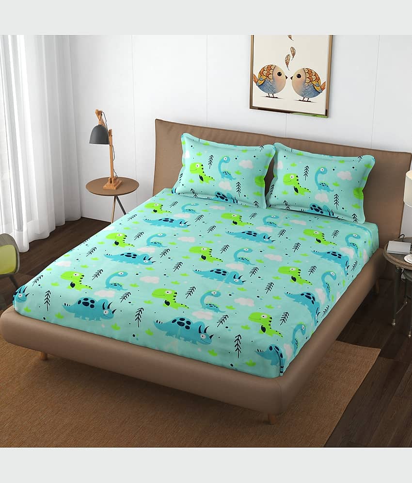 Apala Microfiber Double Bedsheet ( Green )