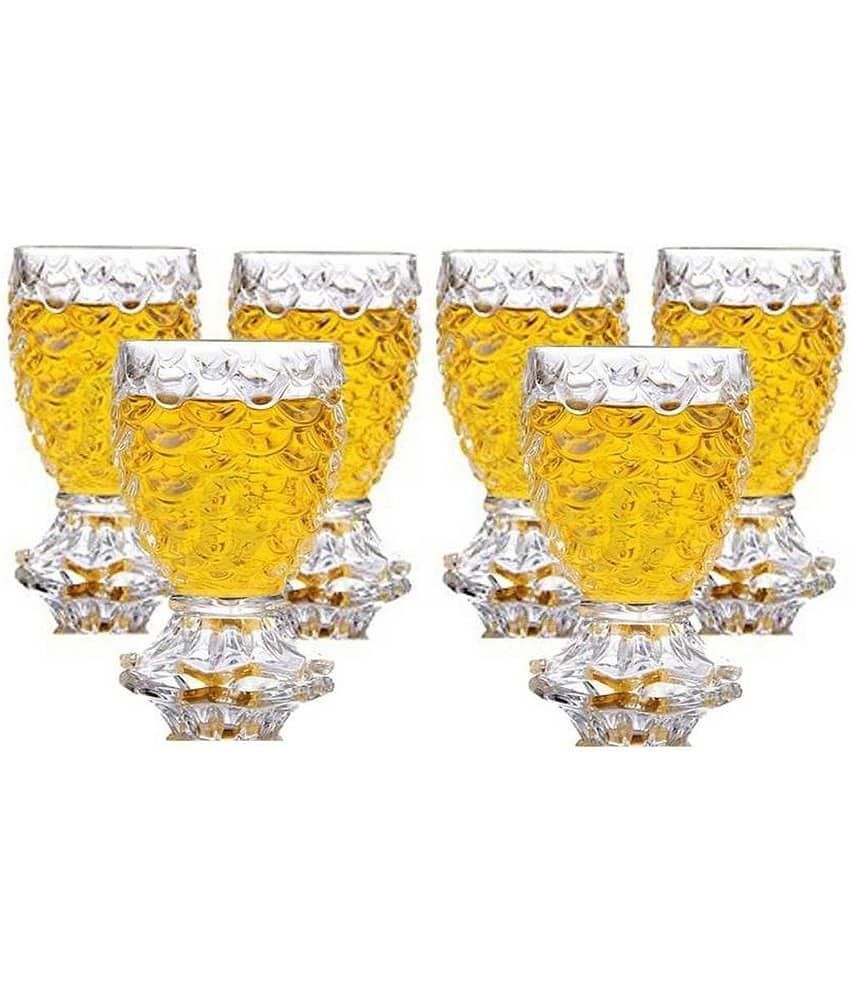 AFAST Designer Glass Glass Shot Glasses 30 ml ( Pack of 6 )