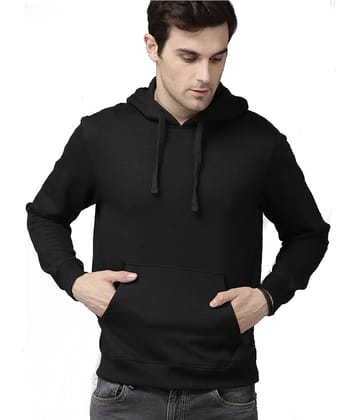 Galatea Fleece Hooded Men's Sweatshirt - Black ( Pack of 1 )