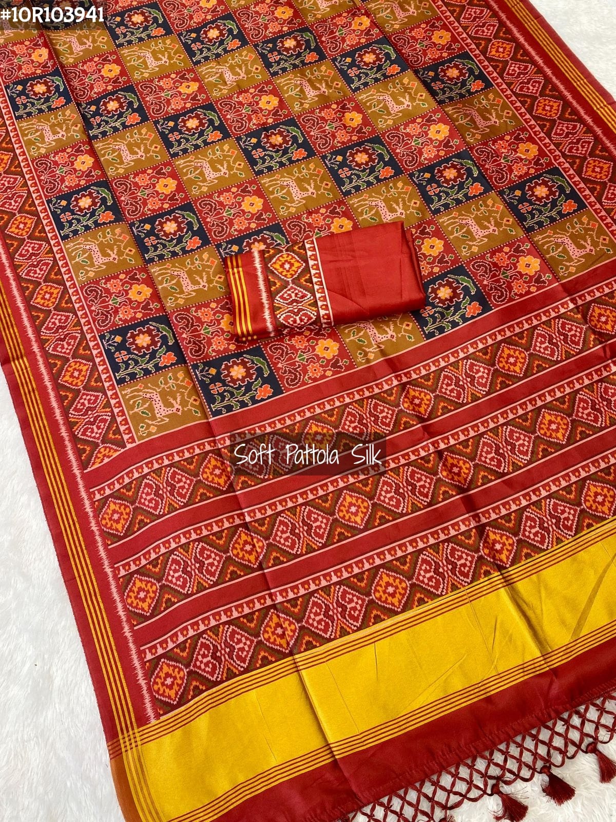 Premium soft pure bandhej silk saree with all over beautiful badhani leheriya