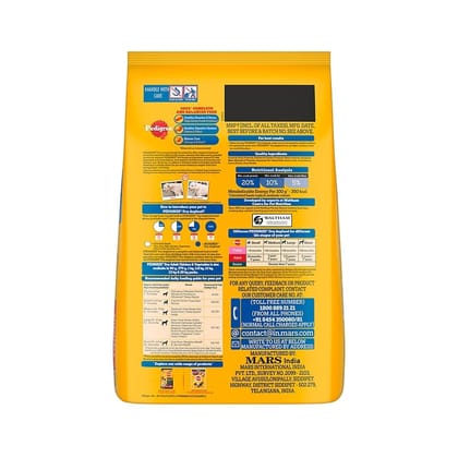 Pedigree Chicken &amp; Vegetables Adult Dry Dog Food 5.5kg