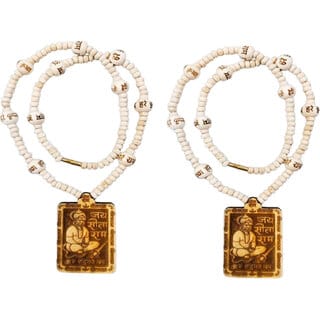 Abhimantrit-Bageshwardham Mala Hanuman Ji Tulsi Mala Beads Wood Necklace