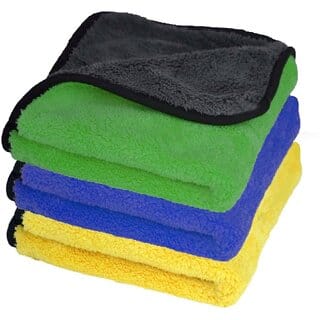 (Pack of 1 Piece) Multipurpose Microfiber Cleaning Cloth 400GSM (30 X 40cm) Assorted Color