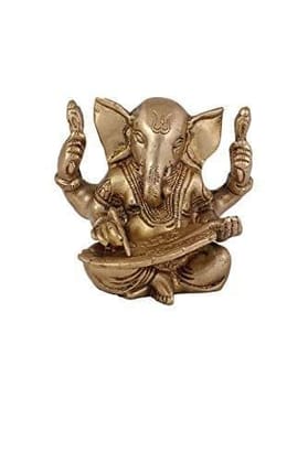 Arihant Craft� Hindu God Ganesha Idol Hand Craft Showpiece � 10.5 cm (Brass, Gold) Arihant Craft� Hindu God Ganesha Idol Hand Craft Showpiece � 10.5 cm (Brass, Gold)