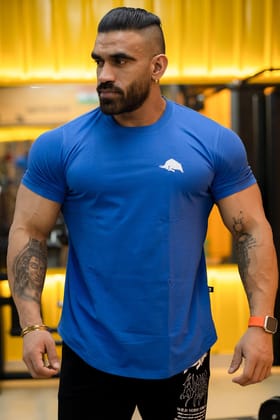 Signature Bull Athletic T-shirt (Royal Blue)-S