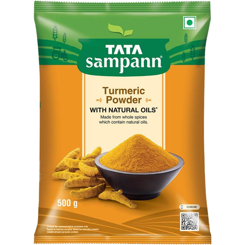 Tata Sampann Turmeric Powder With Natural Oils, 500g, Haldi Powder