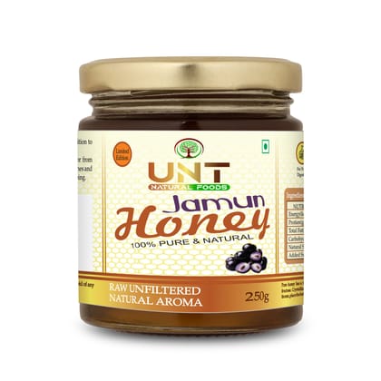 Pure Raw Jamun Honey | 100% Natural, Unprocessed & Diabetic-Friendly | Rich in Antioxidants & Ayurvedic Health Benefits – 250g