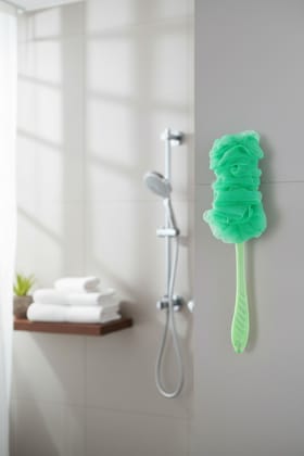 Vivin Luxury Long Handle loofah - Green (Pack of 1)