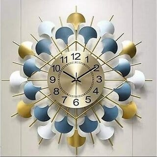Amhomedecor Analog 81.3 cm X 20 cm Wall Clock (Multicolor, With Glass, Standard)
