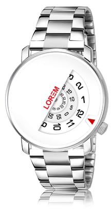 LOREM White Attrective Analog Watch for Men LR106-UF LOREM White Attrective Analog Watch for Men LR106-UF