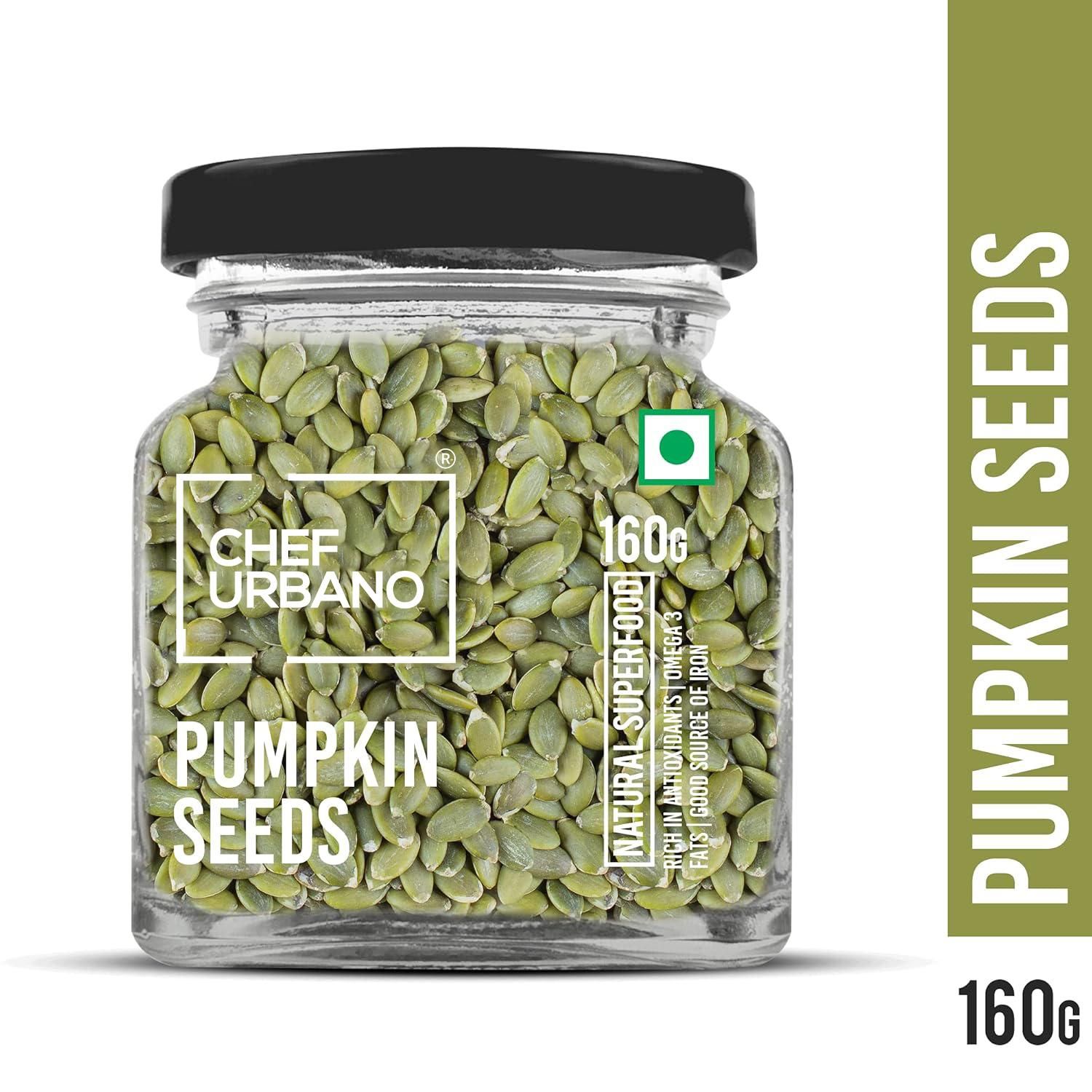 Chef Urbano Seeds Pumpkin Bottle 160 Gms (MRP: Rs. 299/-)