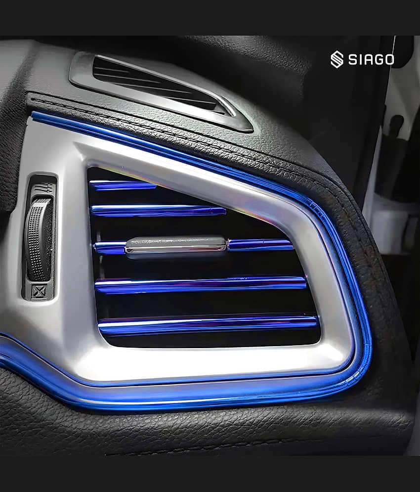 SIAGO Universal Car Air Vent Decoration Trim - Waterproof & Bendable Outlet Protector (Pack of 1)