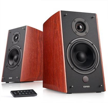Edifier R2000DB Powered Bluetooth Bookshelf Speakers- Brown
