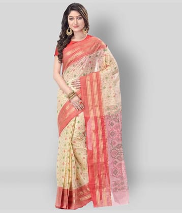 Desh Bidesh Cotton Blend Printed Saree Without Blouse Piece ( Multicolor )