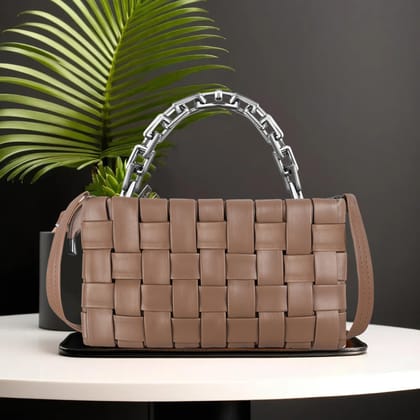 LOREM Faux Leather Handbag for Women & Girls, Top Zip Closure, Removable Shoulder Strap, 1 Main Compartment, Multipurpose Use, Ideal for Caf�s and Holidays