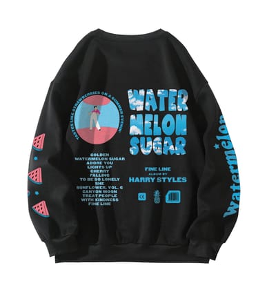 Harry Styles Designed Oversized Sweatshirt-S / Black