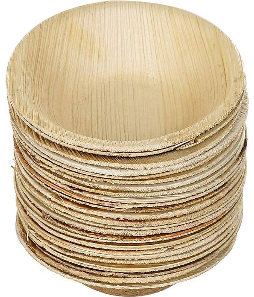Agri Club Areca Leaves Disposable Bowl 3.5 Inch,Round,Set of 25