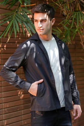 Archer - Suede Jacket - Black-L-42 / BLACK