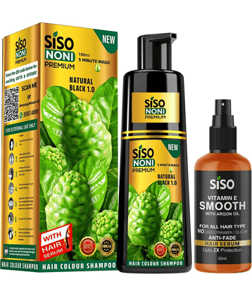Siso Noni Premium Hair Color Shampoo, 180ml,Pack of 1