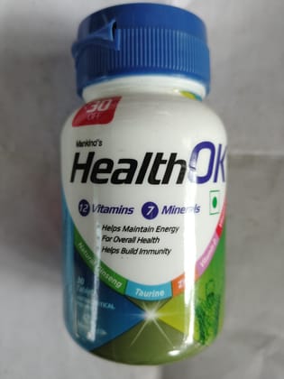 Mankind's Health ok 12 vitamins 7 minerals Helps maintain energy 30 Tablets 
