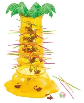 Braintastic Tumbling Monkey Tree Party Game  Fun Stacking & Balancing Game with Animal Pieces for Kids, Families & Parties (Ages 5+)