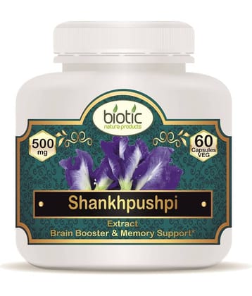 Biotic Shankhpushpi Extract 500mg Memory Support Capsule 60 no.s