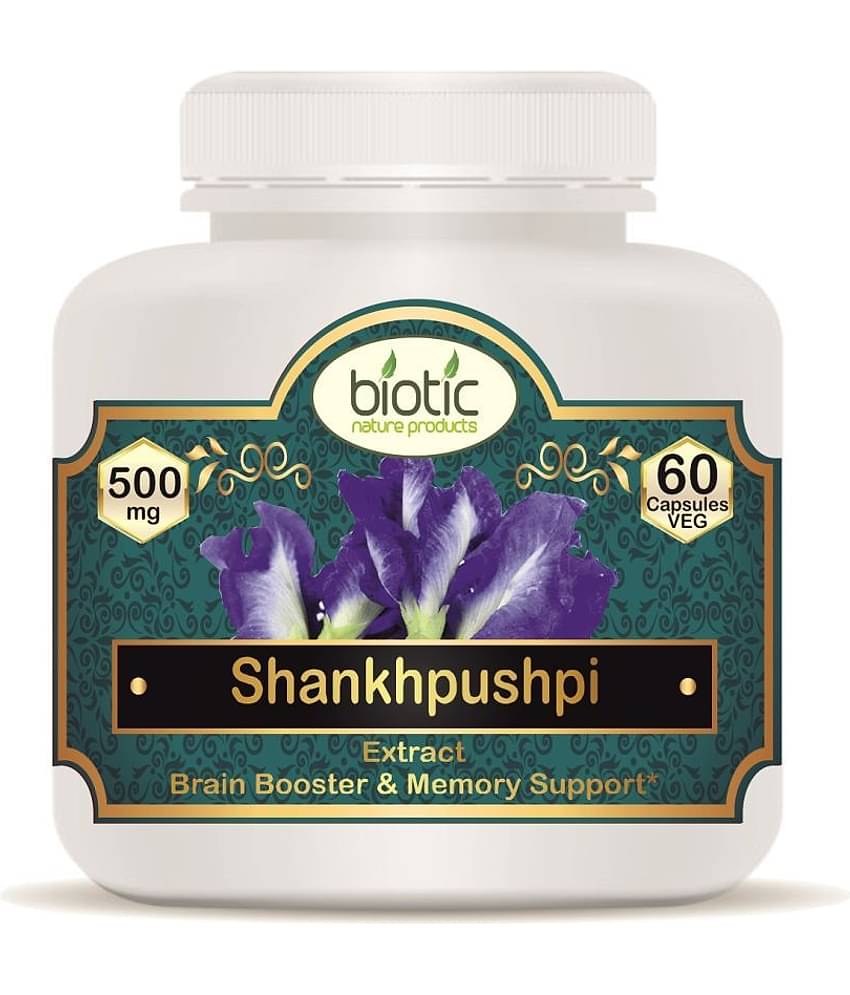 Biotic Shankhpushpi Extract 500mg Memory Support Capsule 60 no.s