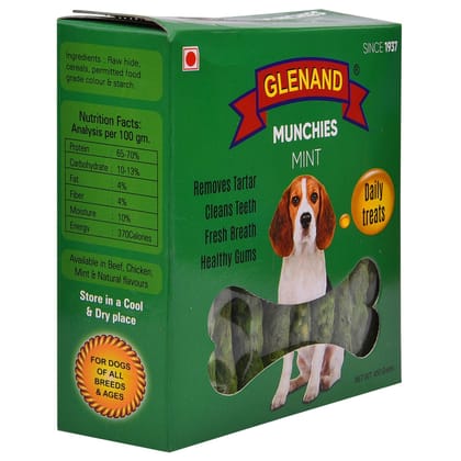 Glenand Dog Munchies 450g Mint Box