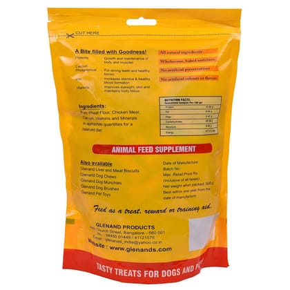 Glenand Dog Chicken Biscuits 500g