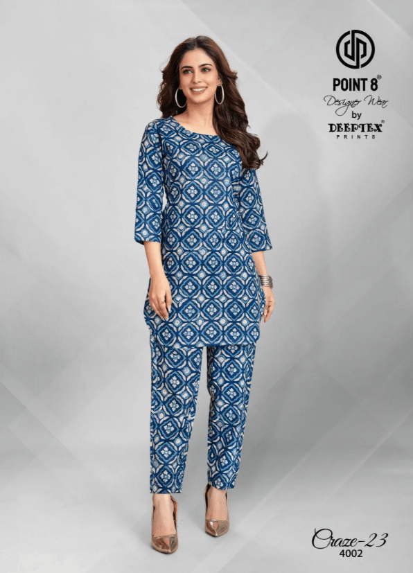 Craze 23 Deeptex Prints Co Ord Set