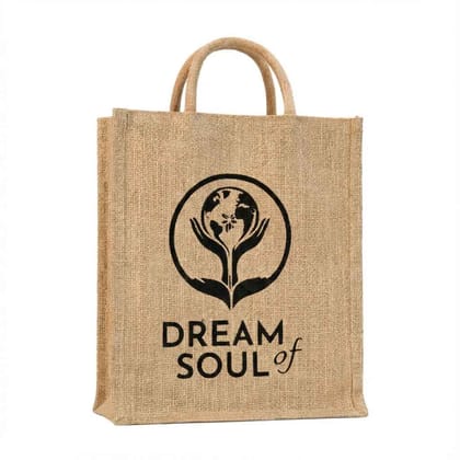 Eco Friendly Jute Tote Bag for Shopping and Daily Use