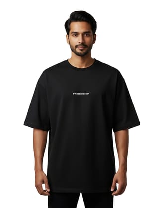 Friendship Oversized French Terry Half Sleeve T-Shirt 240 GSM