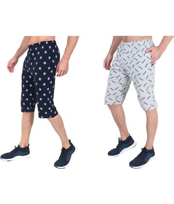 Zeffit - Multi Cotton Blend Men's Three-Fourths ( Pack of 2 )