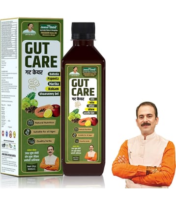 Jeena Sikho Gut Care | Ayurvedic Gut Cleanser & Digestive Tonic | Supports Gut Health & Detox | Herbal Remedy for Digestion, 500 ml