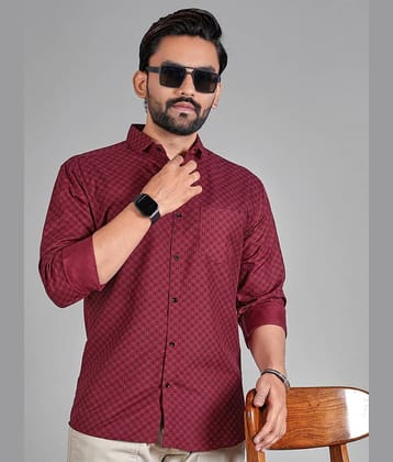 ADWYN PETER 100% Cotton Regular Fit Printed Full Sleeves Men's Casual Shirt - Multicolor 4 ( Pack of 1 )