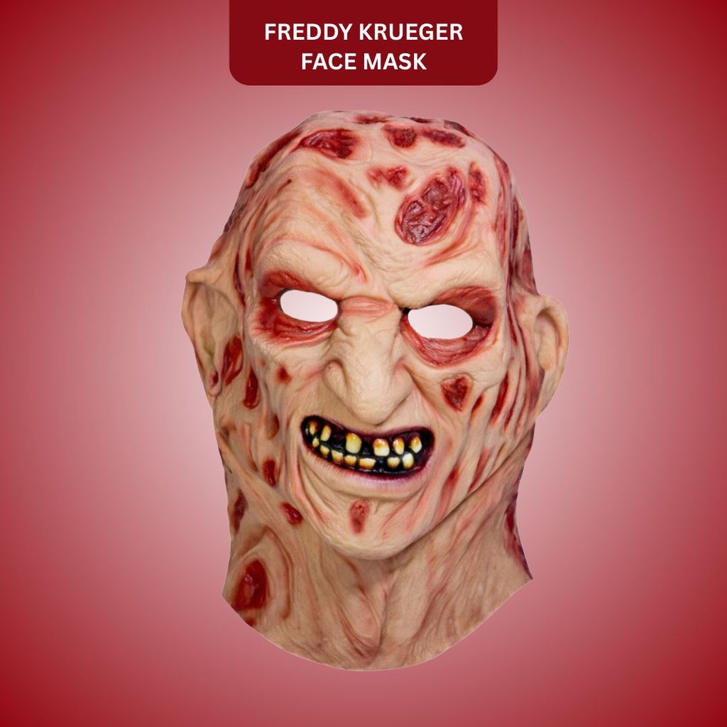 Freddy Krueger Wrinkled Face Mask for Halloween/ Theme Party -1PC - Party and Festive Needs | Buy online on ZillyBuy