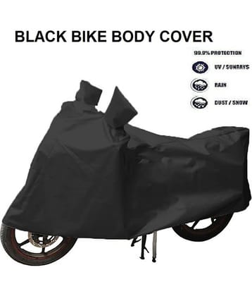 Bike Black Polyester Bike Body Cover