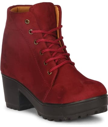 Commander - Red Women's Ankle Length Boots