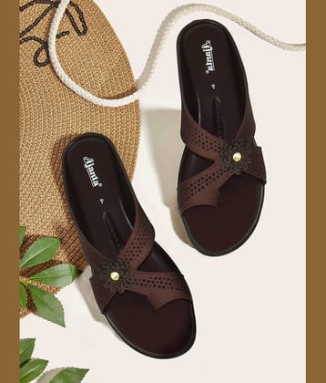 Ajanta Brown Women's Flats