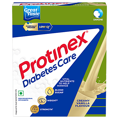 Protinex Diabetes Care - High Fibre & Protein, With Low GI, Nutrients To Manage Blood Sugar Levels, Vanilla Flavour, 200 g