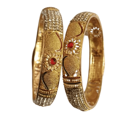 Elegant Gold Bangles Set