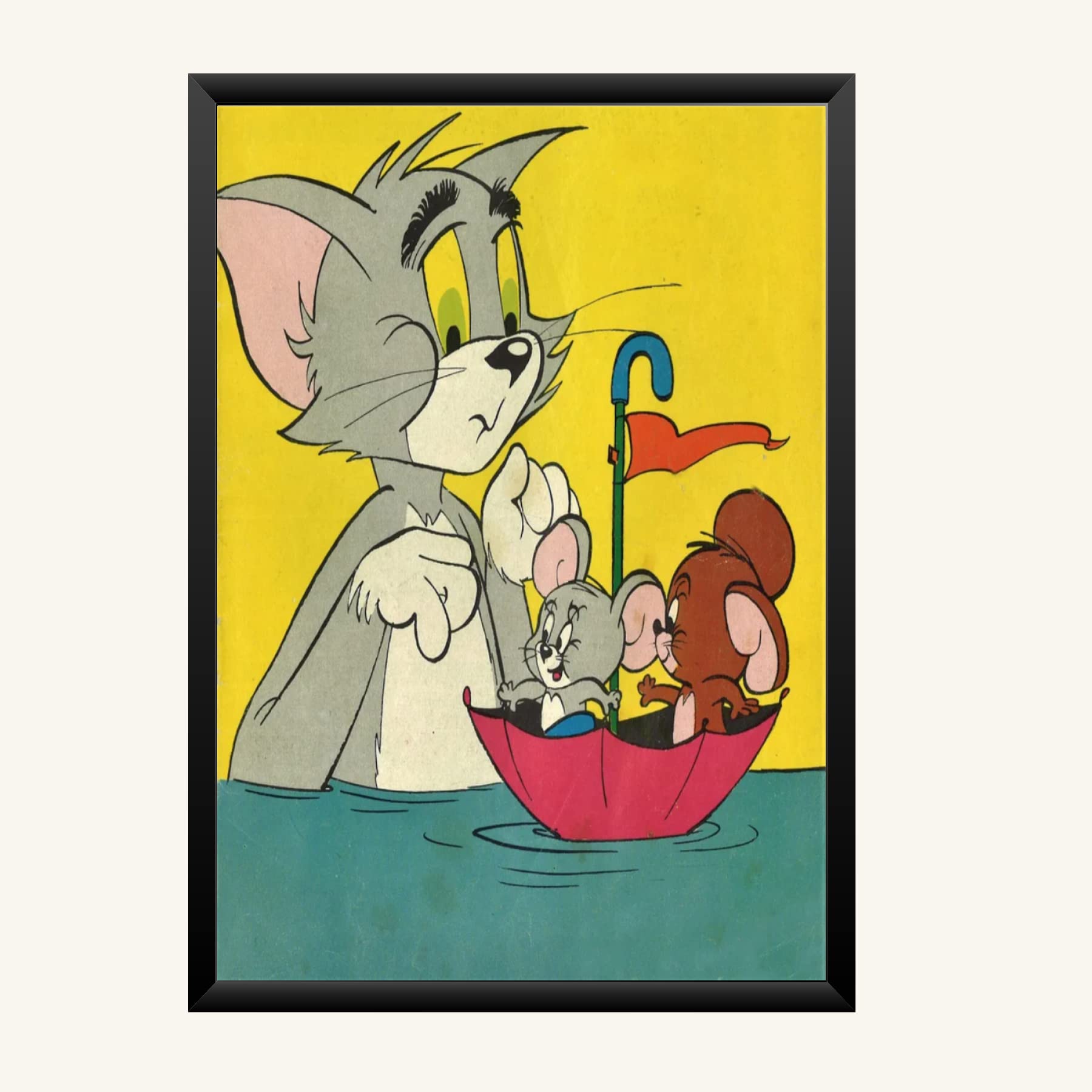 NOKKES Tom And Jerry Photo Frame Wall Poster 8X12 In Printed Poster Photo Paper 300Gsm Photo Frame For Wall Decoration _14