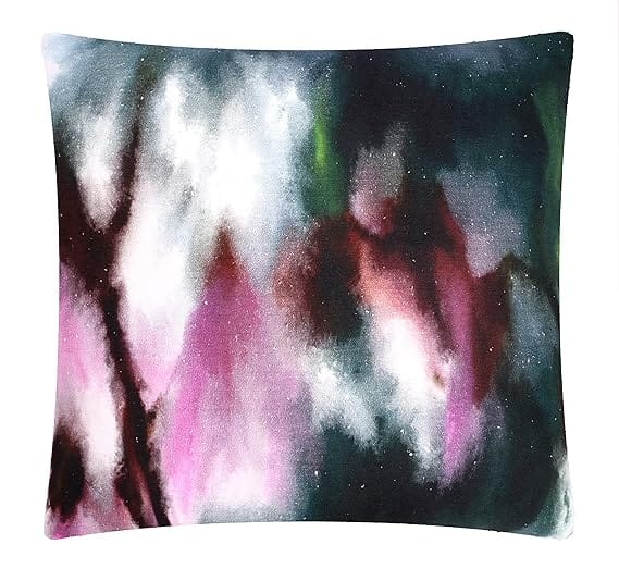 Koko Home Multicolor Tie-Dye Cushion Covers 16x16 Inch Cotton Fabric with Zipper Enclosure Digital Print Decorative Square Pillowcases (Set of 5)
