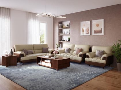 Bayflow 1 Seater Sofa (Leatherette, Toffee Beige) Bayflow 1 Seater Sofa (Leatherette, Toffee Beige)