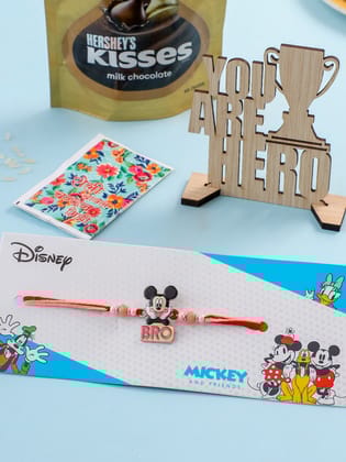 NVR Kids Micky Mouse Character Artificial Beads Thread Rakhi Combo-One Size / Multicolor
