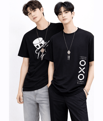 attitude start of fashion Men Polyester Regular Fit Printed T-Shirt ( Black )