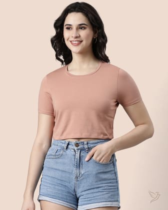 Crop Top - Cinnamon-XS / Cinnamon
