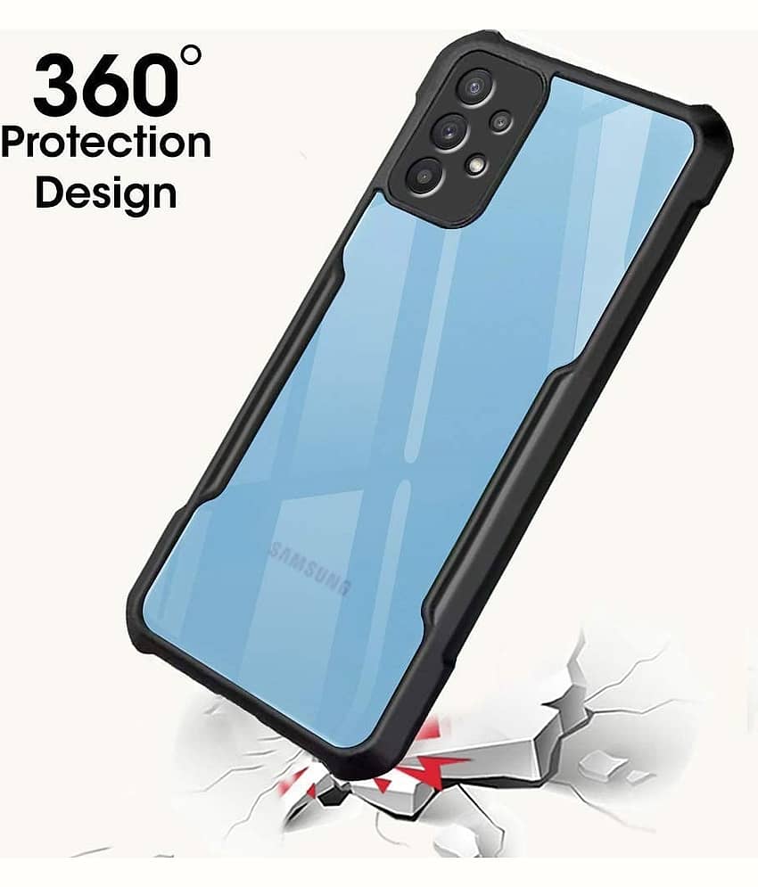 BEING STYLISH - Black Silicon Defender Series Covers Compatible For Samsung Galaxy A33 5G ( Pack of 1 )