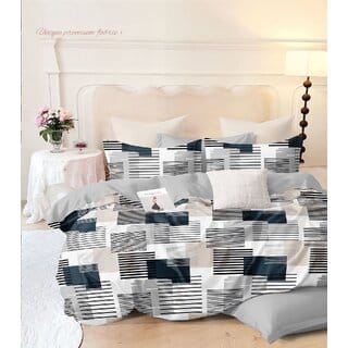 Double Bed Printed Cotton Bedsheet with 2 Pillow Covers (90100 inches)