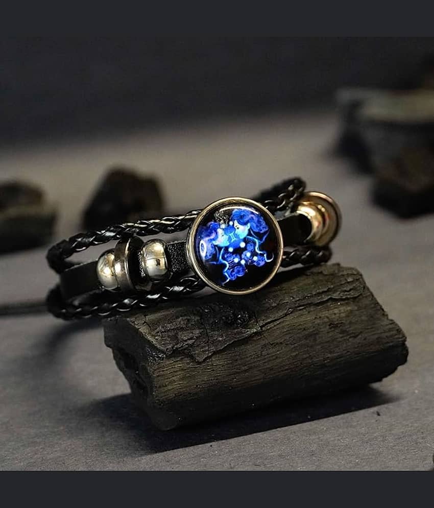 THMT Black Charm Bracelet ( Pack of 1 )